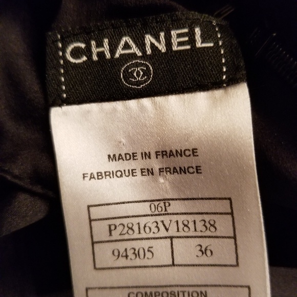 CHANEL AUTHENTIC EUC BLK SILK CAGE BACK- 06 Runway - Picture 3 of 8